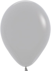 S Шар (12''/30 см) Серый (081), пастель, 12 шт. (112081-12)